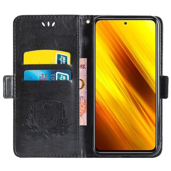 POCO X Serie Mode PU Ölwachsleder POCO X3 NFC Handyhülle #1821 – Bild 8