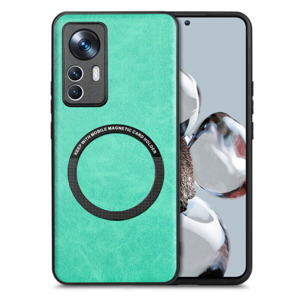 POCO X5 Pro Modische grüne magnetische Handyhülle